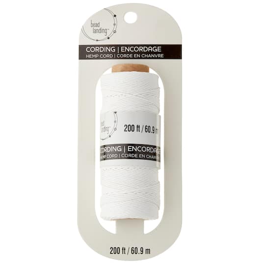 12 Pack: 20lb. White Hemp Cord Spool by Bead Landing™